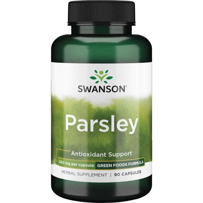 Swanson Parsley, 650mg - 90 caps | High-Quality Sports Supplements | MySupplementShop.co.uk