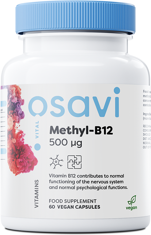 Osavi Methyl-B12, 500mcg - 60 vegan caps | High-Quality Sports Supplements | MySupplementShop.co.uk