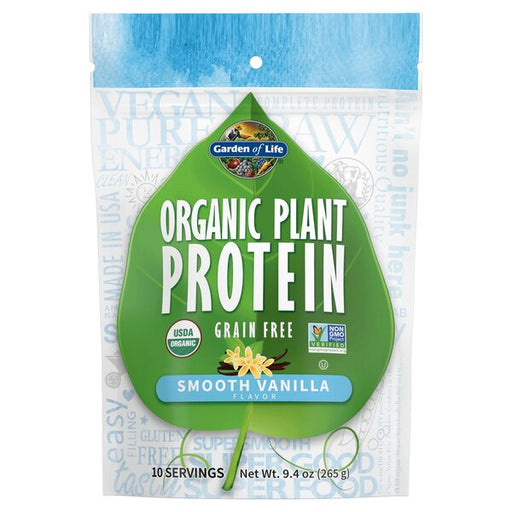 Garden of Life Organic Plant Protein, Smooth Vanilla - 265g | High-Quality Protein | MySupplementShop.co.uk