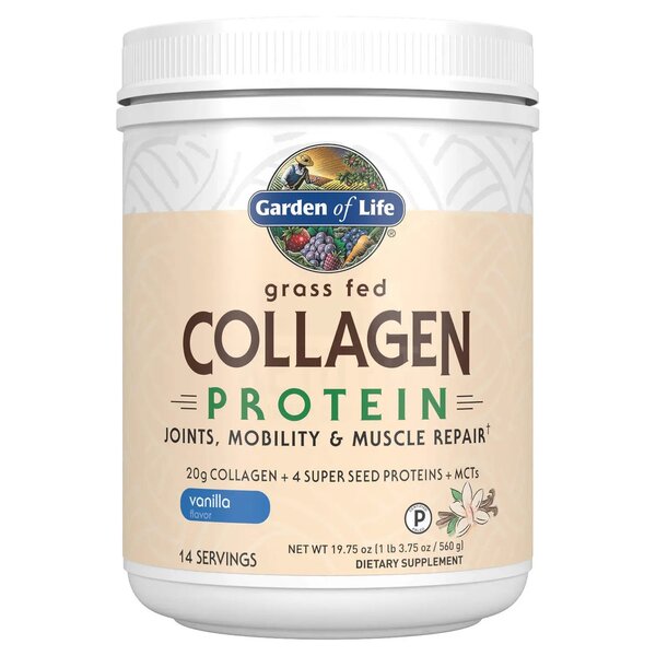 Garden of Life Grass Fed Collagen Protein, Vanilla - 560g - Collagen at MySupplementShop by Garden of Life