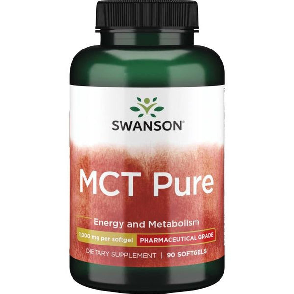 Swanson MCT Pure, 1000mg - 90 softgels | High-Quality Health and Wellbeing | MySupplementShop.co.uk