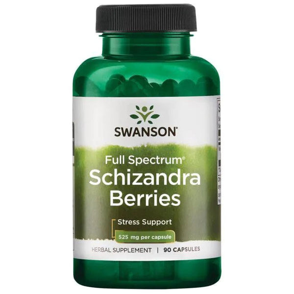 Swanson Full Spectrum Schizandra Berries, 525mg - 90 caps | High-Quality Sports Supplements | MySupplementShop.co.uk