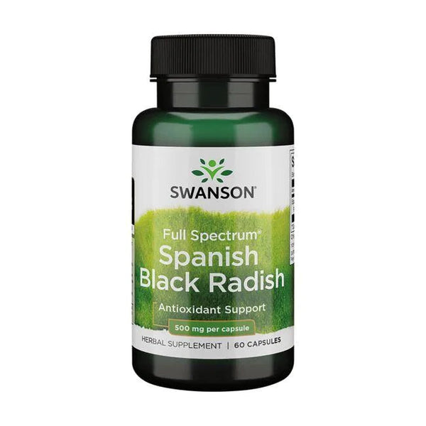 Swanson Full Spectrum Spanish Black Radish, 500mg - 60 caps | High-Quality Health and Wellbeing | MySupplementShop.co.uk
