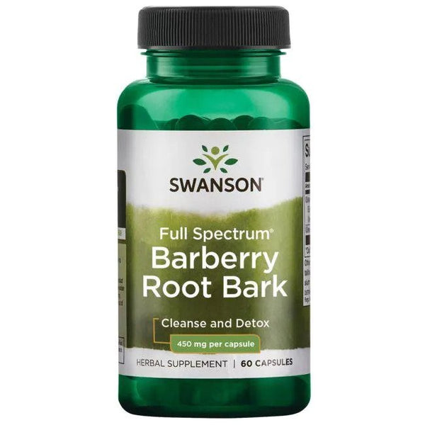 Swanson Full Spectrum Barberry Root Bark, 450mg - 60 caps | High-Quality Health and Wellbeing | MySupplementShop.co.uk