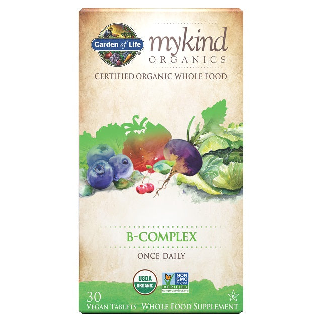 Garden of Life Mykind Organics B-Complex - 30 vegan tabs | High-Quality Vitamins & Minerals | MySupplementShop.co.uk