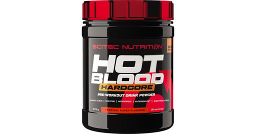 Hot Blood Hardcore, Tropical Punch - 375g by SciTec at MYSUPPLEMENTSHOP.co.uk